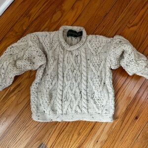 Kids Cream Wool Sweater